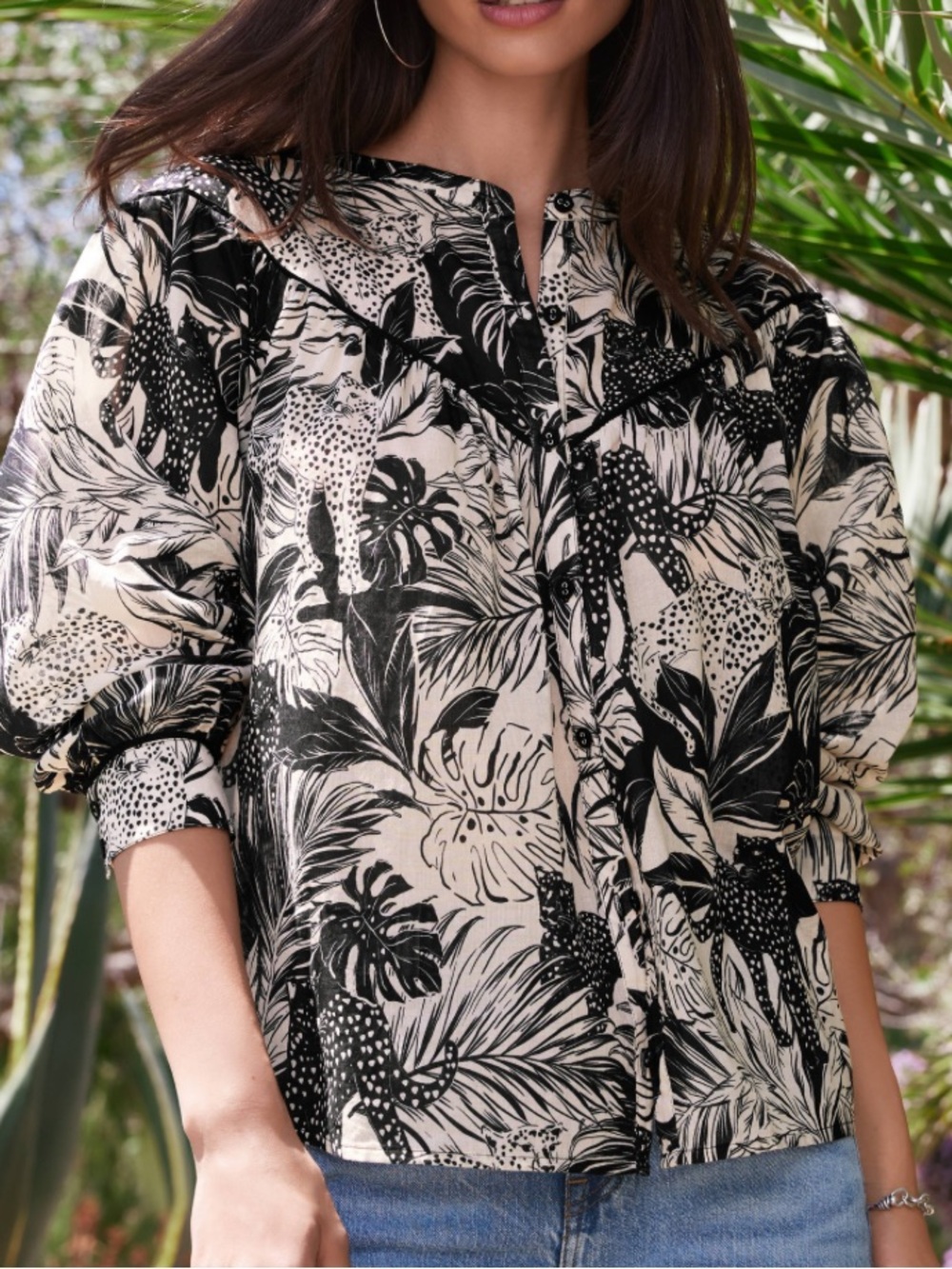 Johnny Was Raglan Yoke Blouse